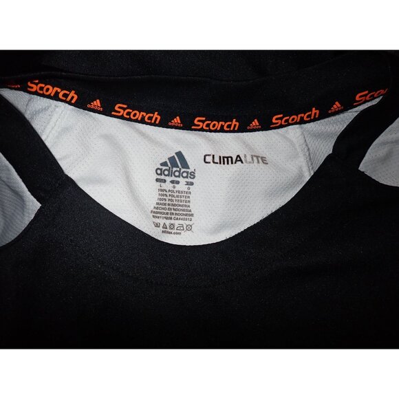 Adidas Scorch Nebraska Cornhuskers Mens L ClimaLite Performance T-Shirt - Picture 6 of 6